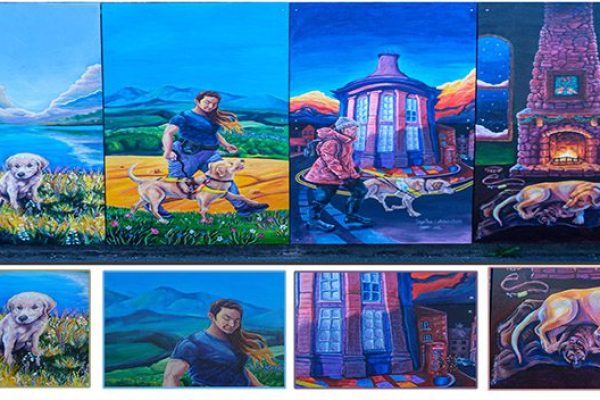 Forfar Murals Trail - The Tale of a Guide Dog