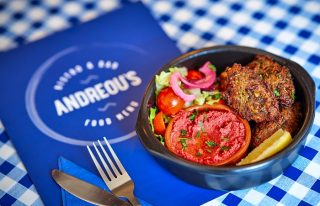 Plate of food at Andreou's Bistro, Arbroath