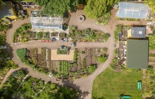 Overhead image of Forfar Open Garden