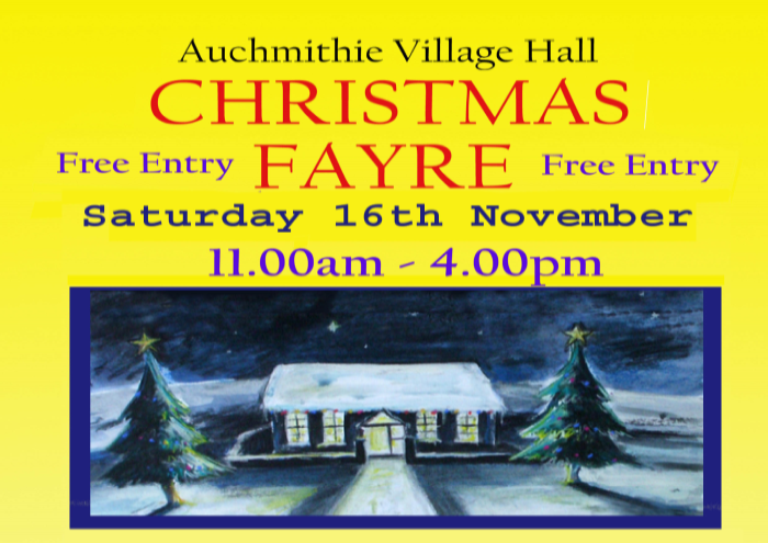 Auchmithie Hall Xmas Fayre