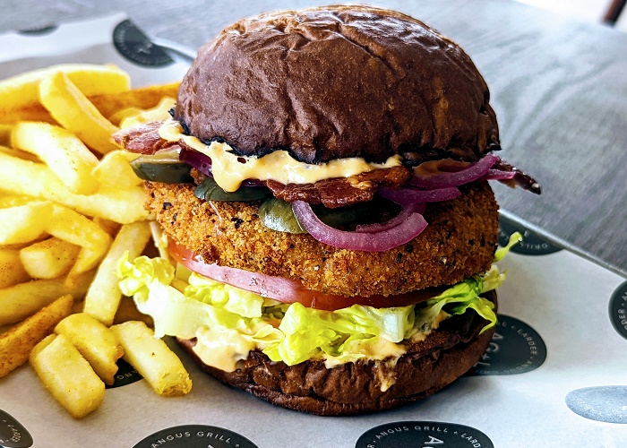Burger at Angus Grill + Larder